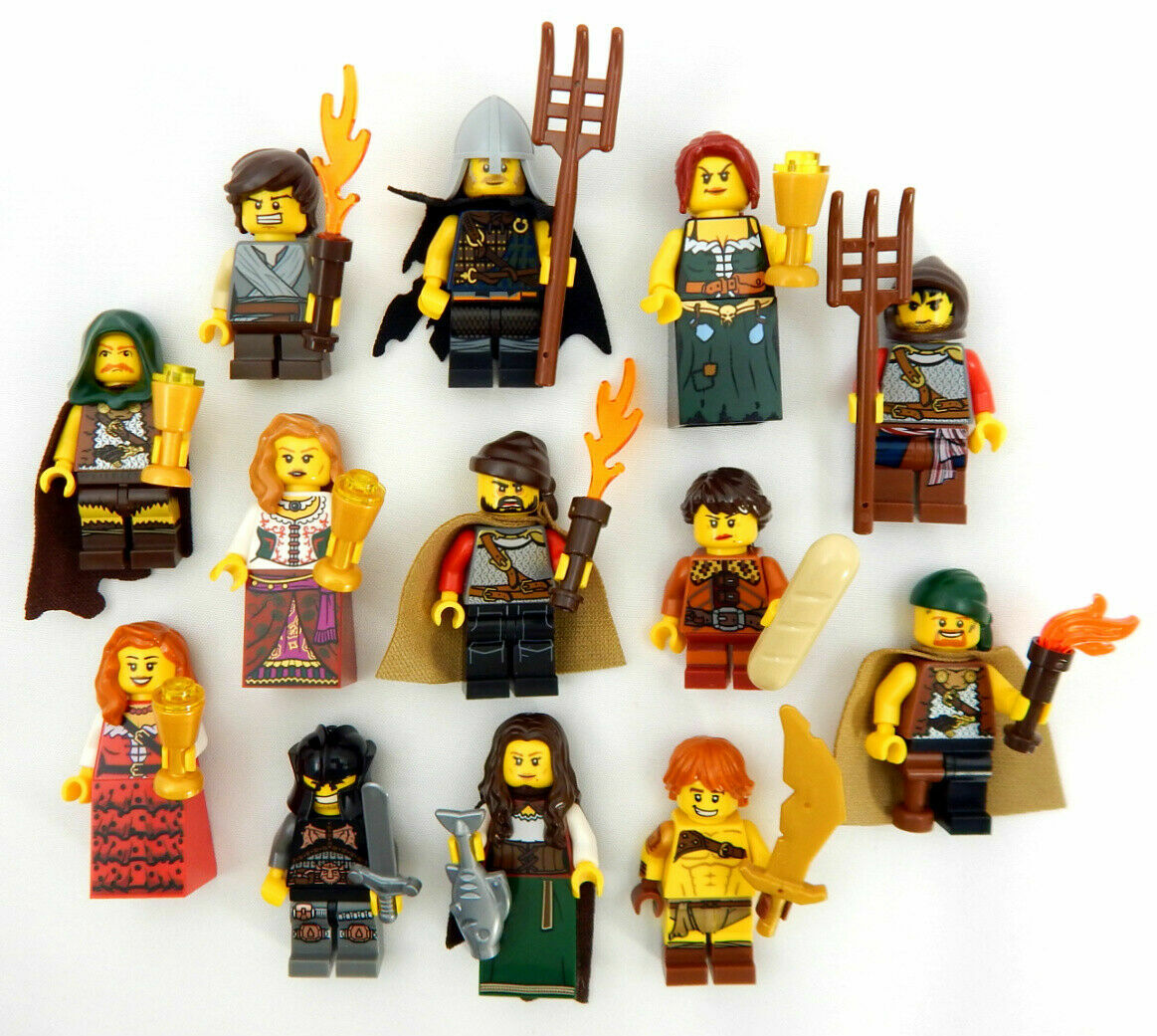 10 NEW RANDOM LEGO MEDIEVAL PEASANT MINIFIG LOT minifigure figure castle knight 10 NEW RANDOM LEGO MEDIEVAL PEASANT MINIFIG LOT minifigure figure castle knight