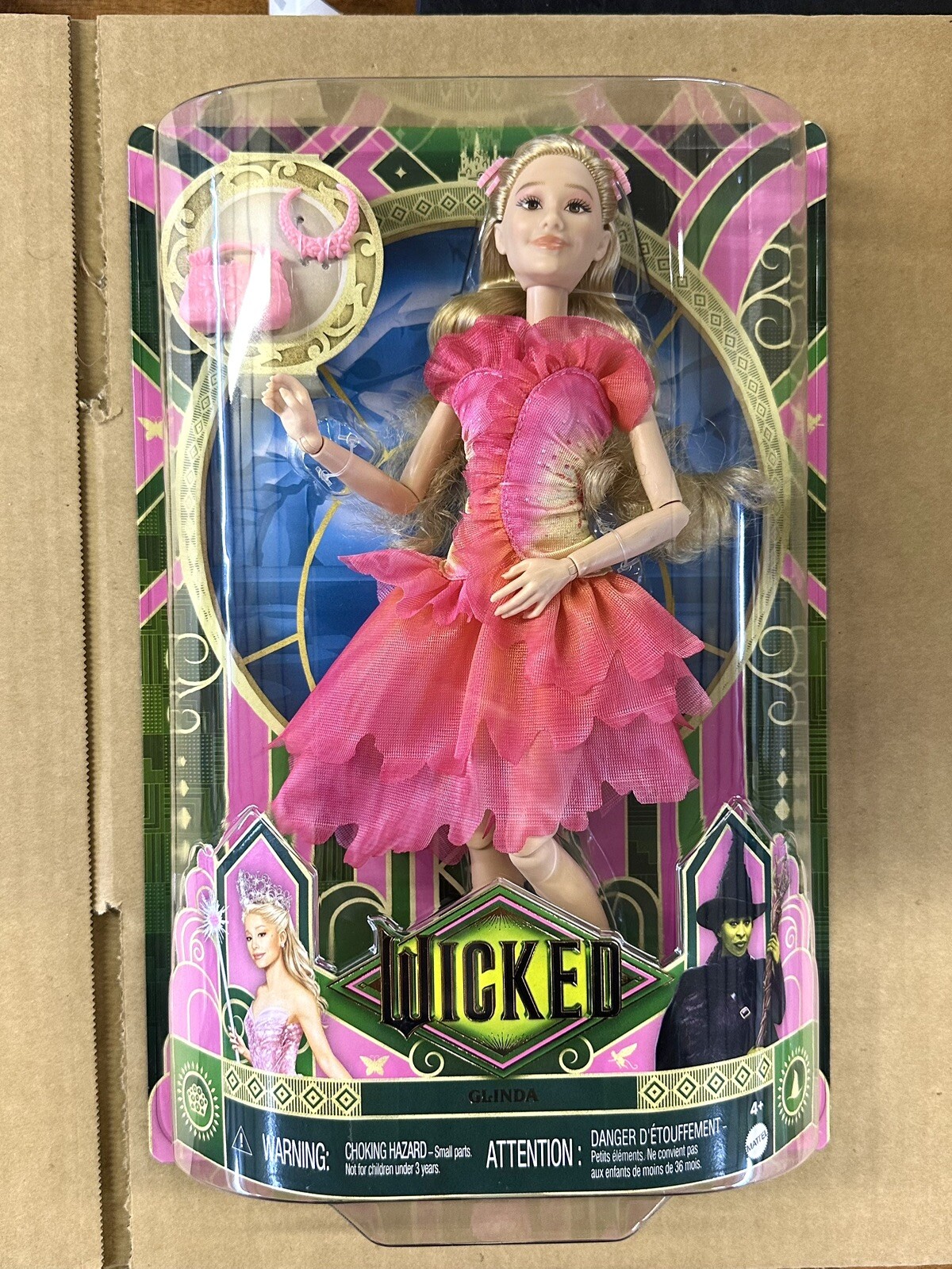 WICKED.COM Mattel Wicked Glinda Witch Ariana Grande Fashion Doll Barbie IN HAND WICKED.COM Mattel Wicked Glinda Witch Ariana Grande Fashion Doll Barbie IN HAND