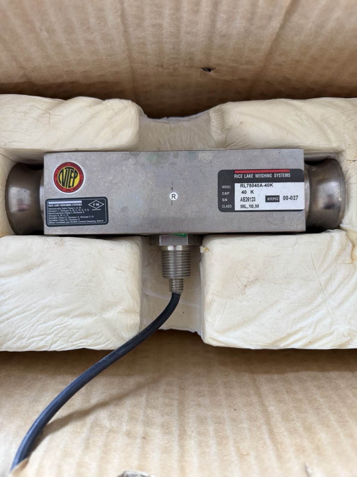 Rice lake Load Cells. 40K Capacity.  RL75040A-40K