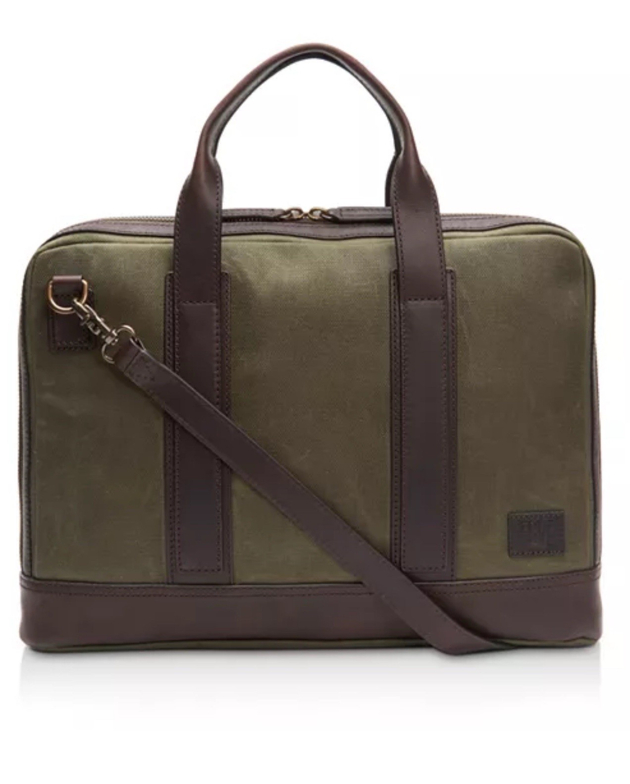 Frye Carter Slim Briefcase - NWOT - Green Khaki