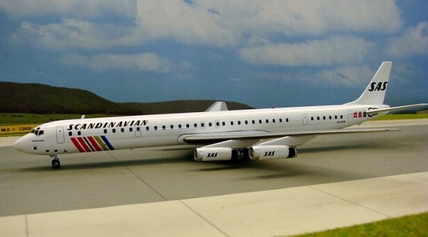 Inflight IF8630211B SAS Scandinavian Douglas DC-8-63 OY-KTG Diecast 1/200 Model