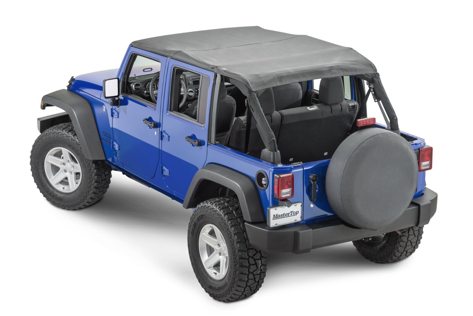 MasterTop ShadeMaker Plus Vinyl Bimini Top For 2007-2008 Jeep Wrangler JK 4 Door