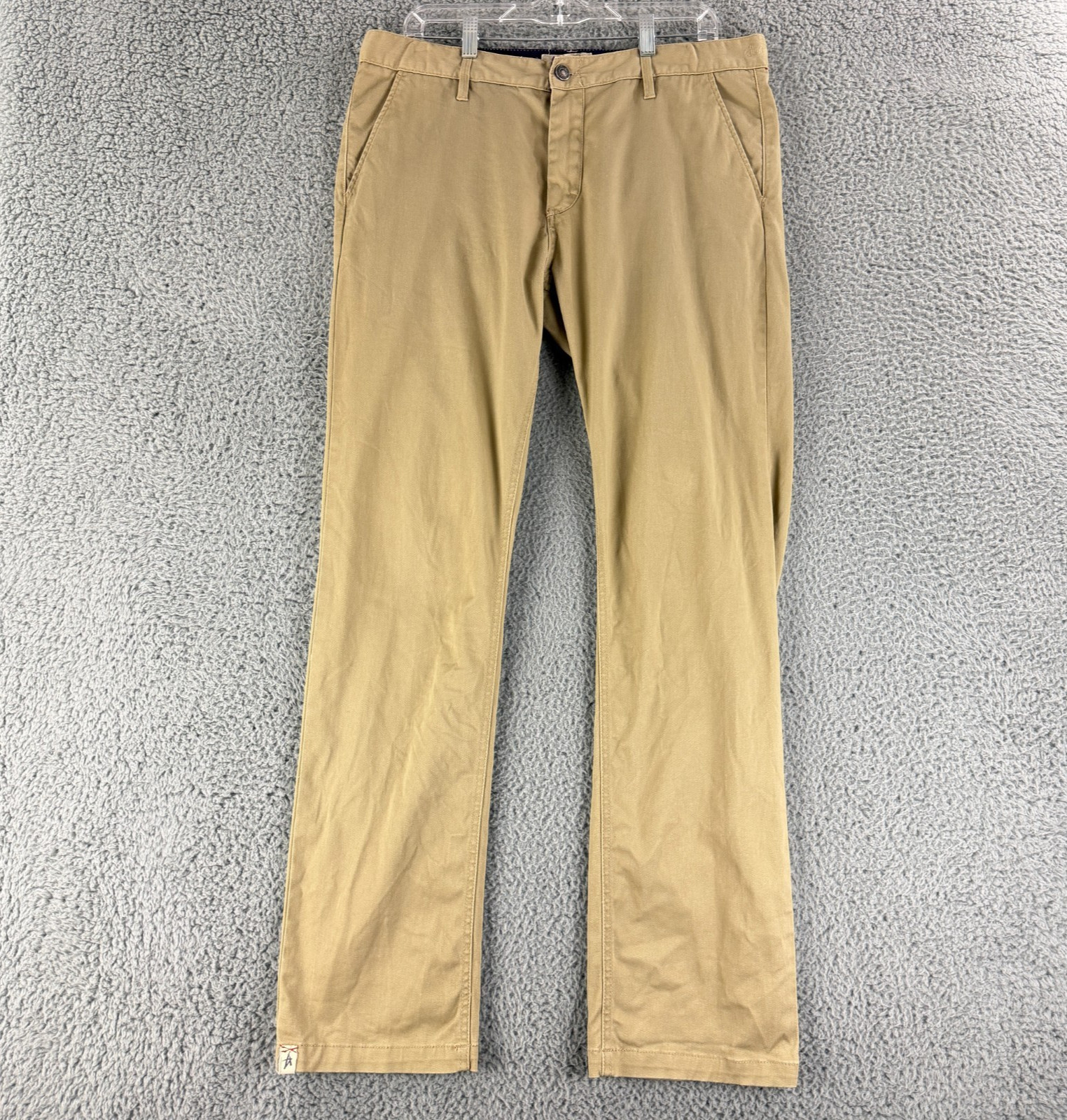 Altamont Davis Slim Chino Pants Mens 36 Beige Khaki Straight Leg Skate Casual