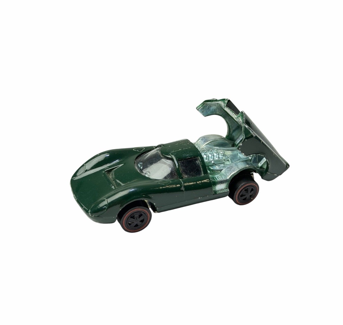 Vintage 1968 Hot Wheels Redline  Lola GT70 Enamel Green Mattel USA