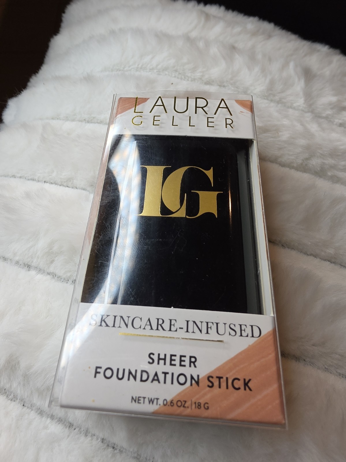 Laura Geller Skincare Infused Sheer Foundation Stick in Light .6 oz New