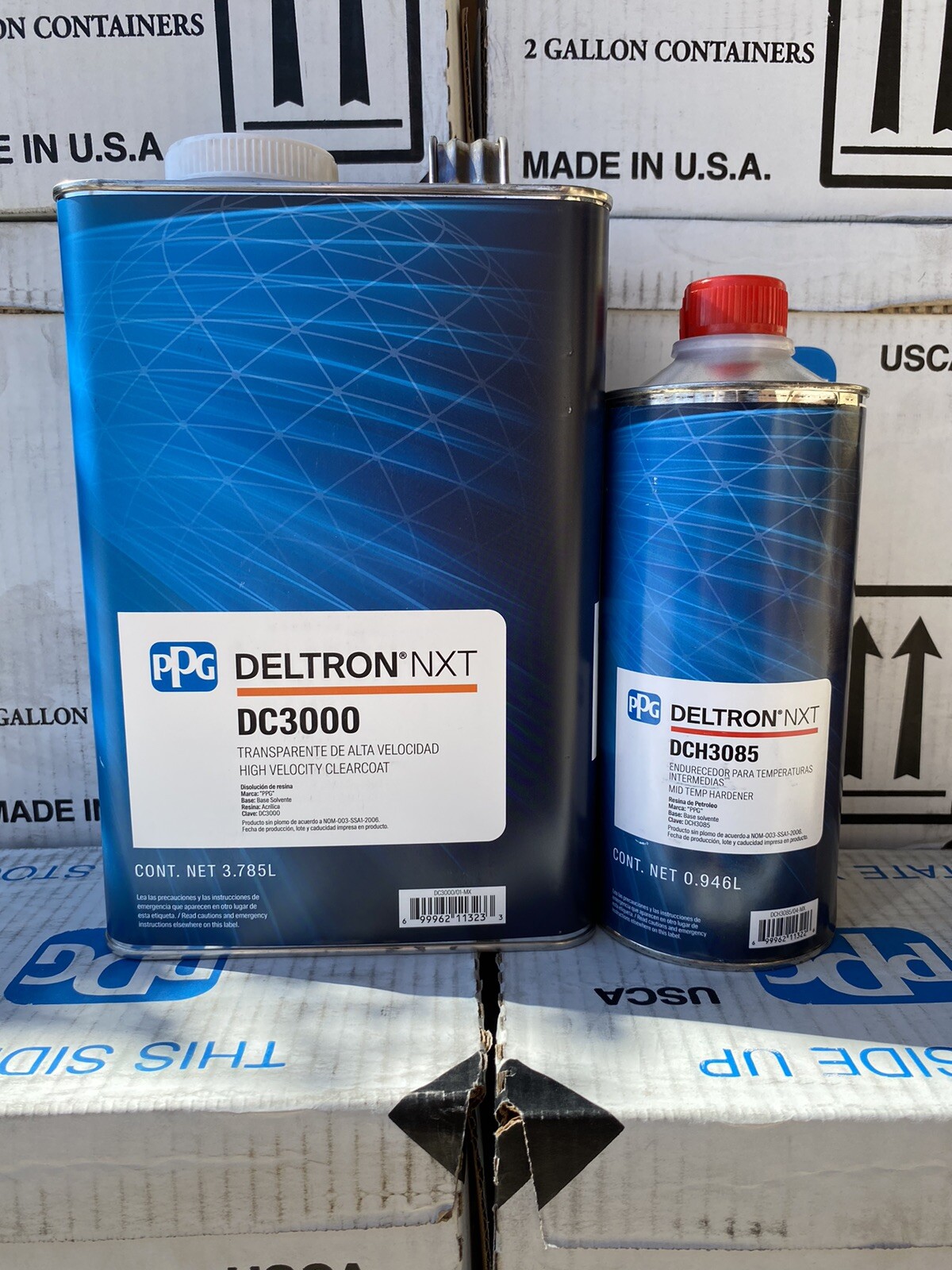 Ppg 1 Gal Dc3000, High Velocity Clearcoat, Dch3085 1 Qt Mid 