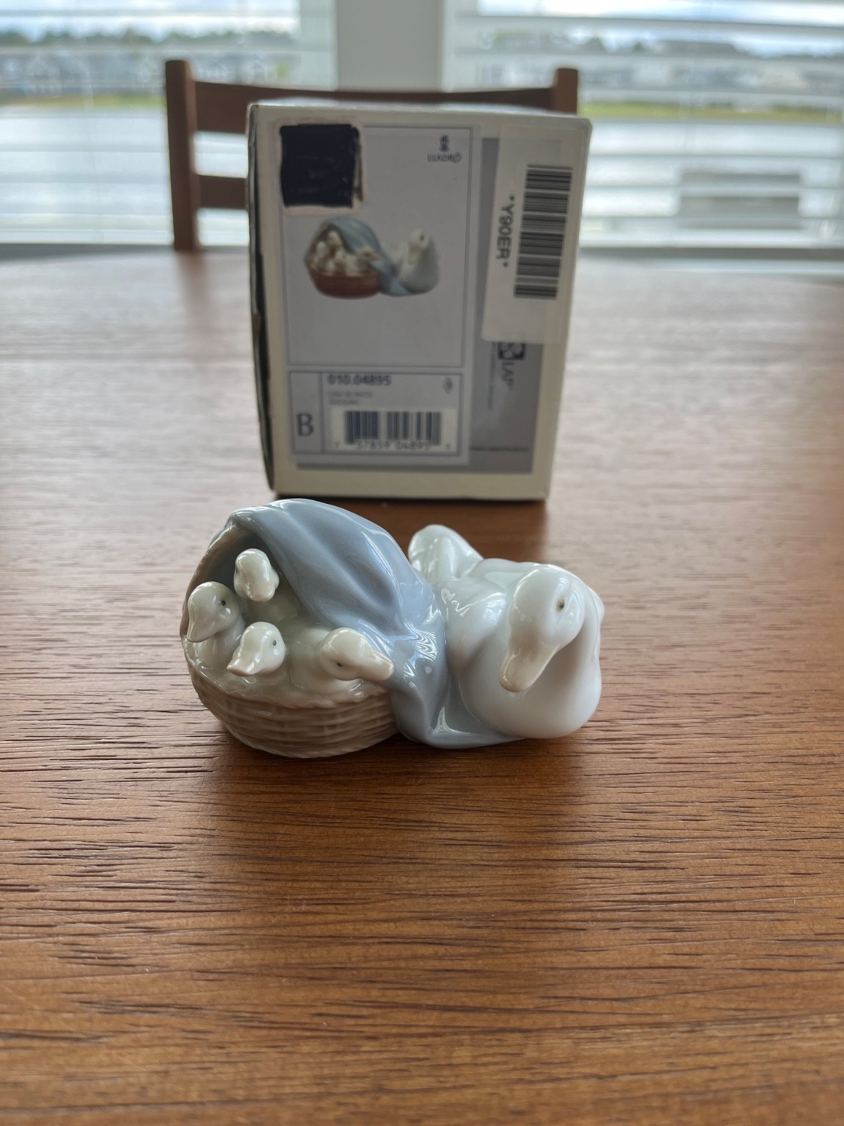 NEW Lladro Mother Duck with Ducklings in Basket # 4895 w/ Original Box NEW Lladro Mother Duck with Ducklings in Basket # 4895 w/ Original Box