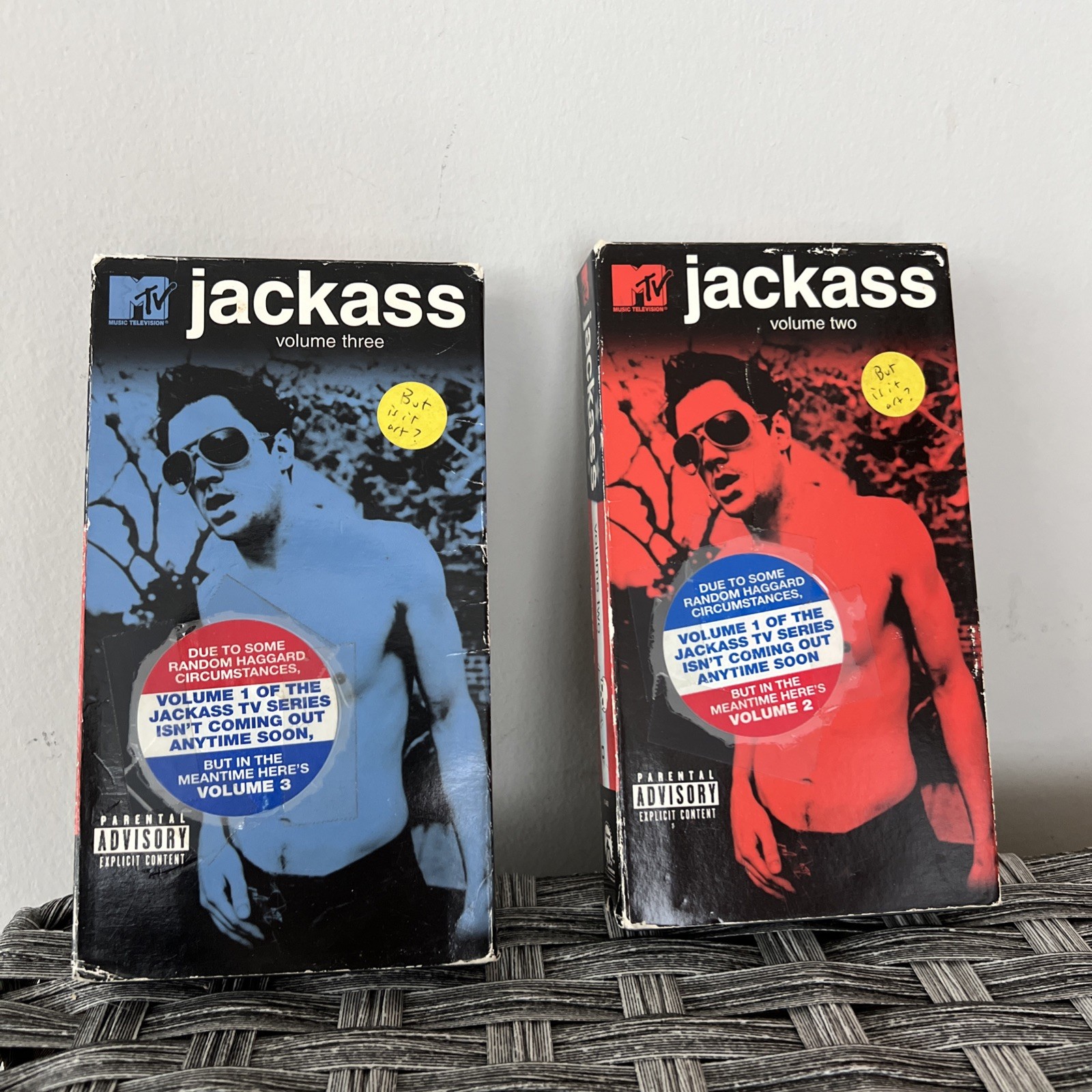 Jackass - Volume Two & Three SET Of 2 VHS 2002 MTV Johnny Knoxville Series Jackass - Volume Two & Three SET Of 2 VHS 2002 MTV Johnny Knoxville Series