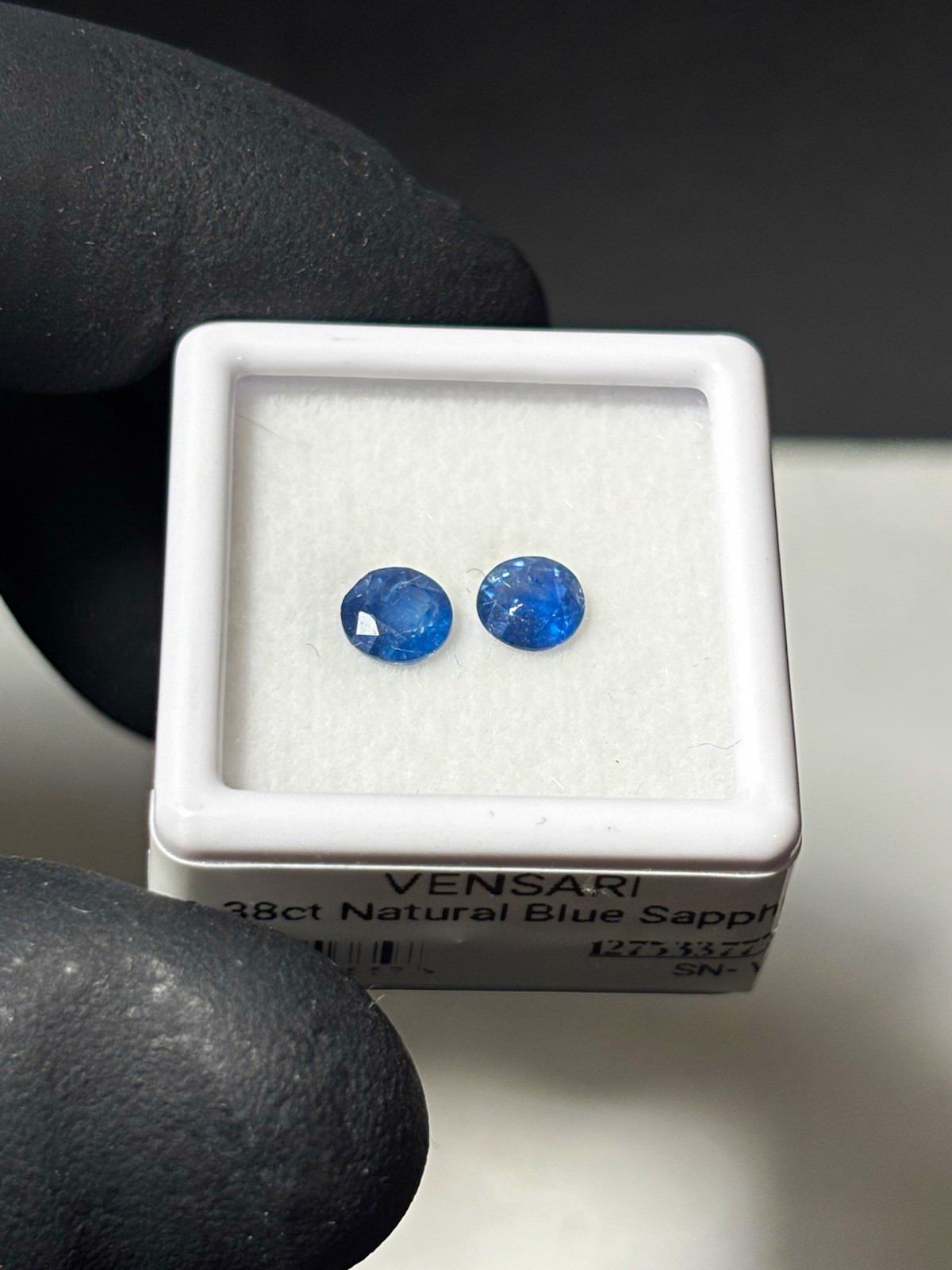 1.38ct Natural light Blue Sapphire Round Cut Loose Gemstone Matching Pair 1.38ct Natural light Blue Sapphire Round Cut Loose Gemstone Matching Pair