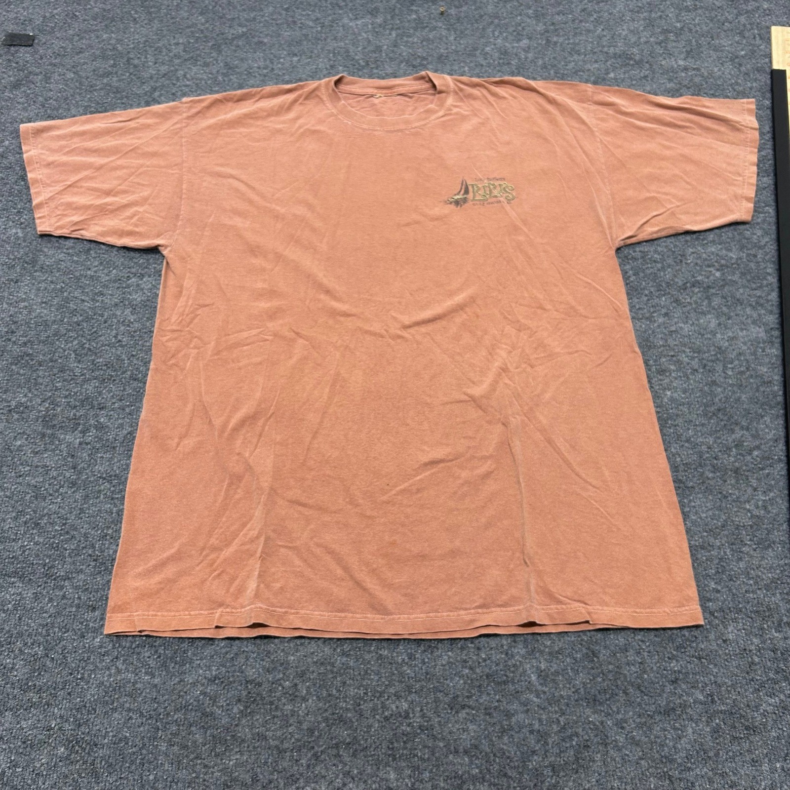 Lucy Buffett\'s LuLu\'s T-Shirt Mens XL Orange Bama Rendezvous Coastal Graphic Lucy Buffett\'s LuLu\'s T-Shirt Mens XL Orange Bama Rendezvous Coastal Graphic