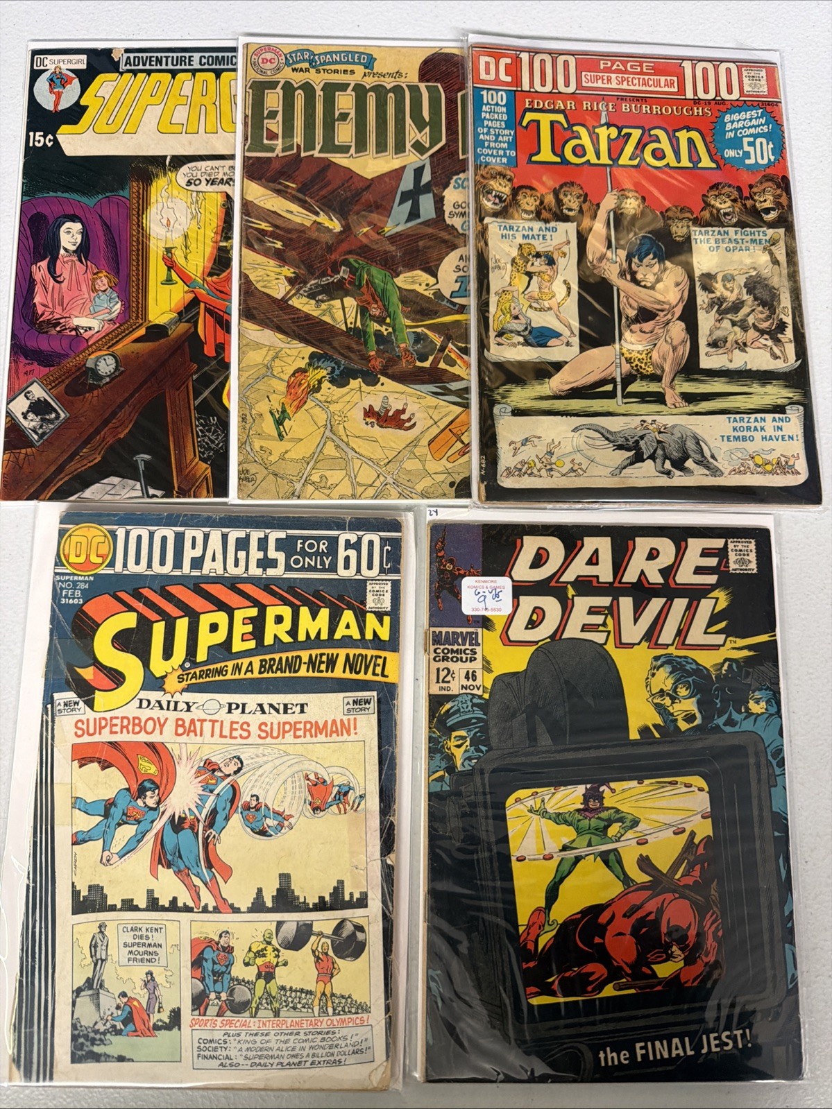 Silver Age Comic Book Lot 5x Copies From 1960s DC Comics 1st Print Lot #20 *Z16
