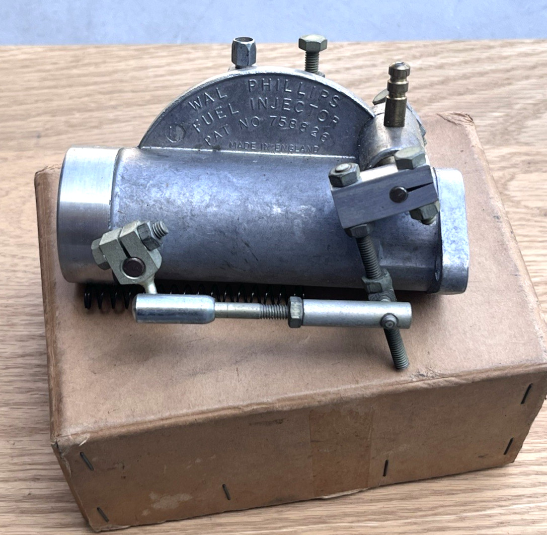 Vintage Wal Phillips Fuel Injector Patent 758826 England Motorcycle Part