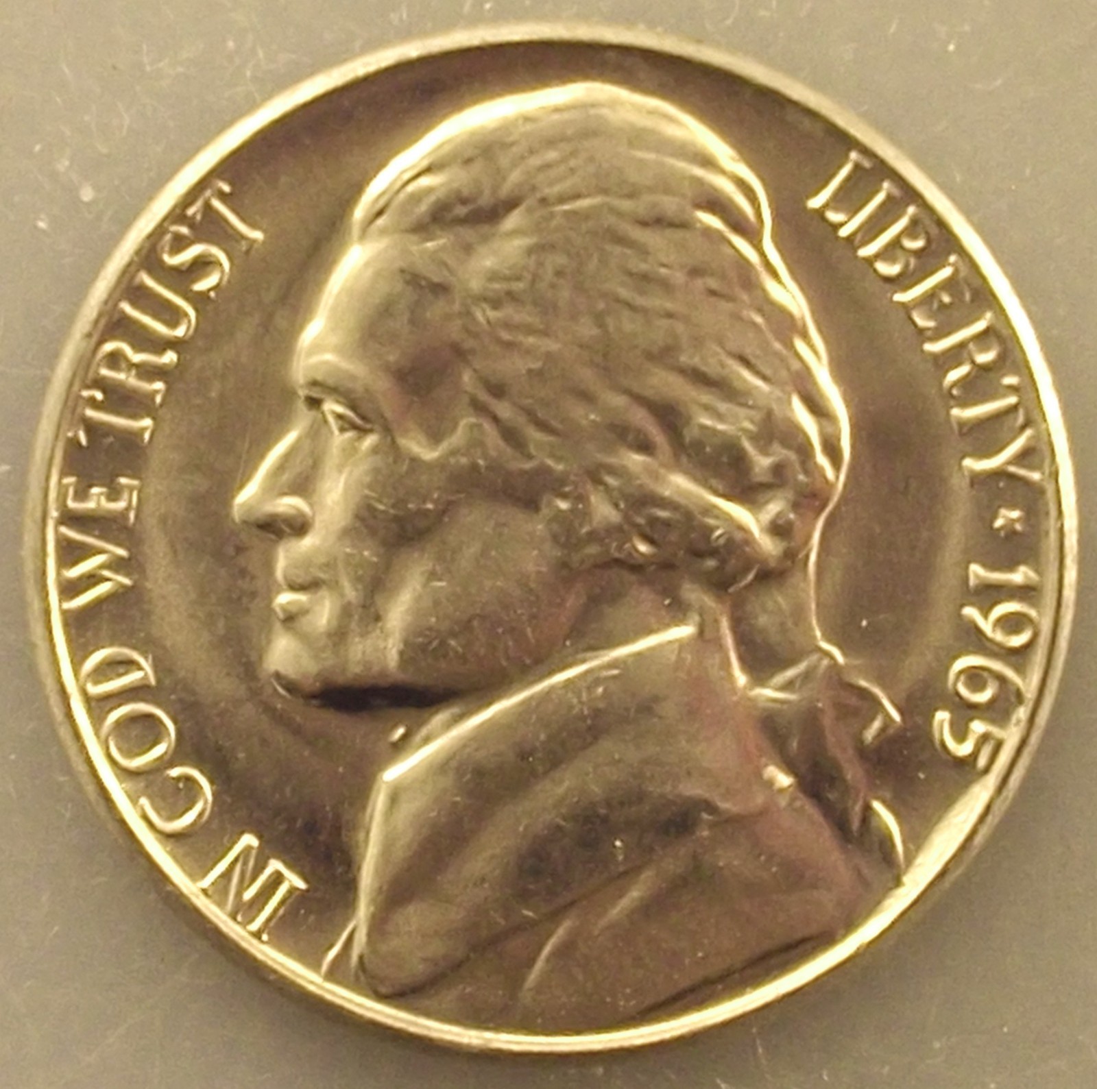 1965 P Jefferson Nickel BU Gem Uncirculated Coin From Mint Roll