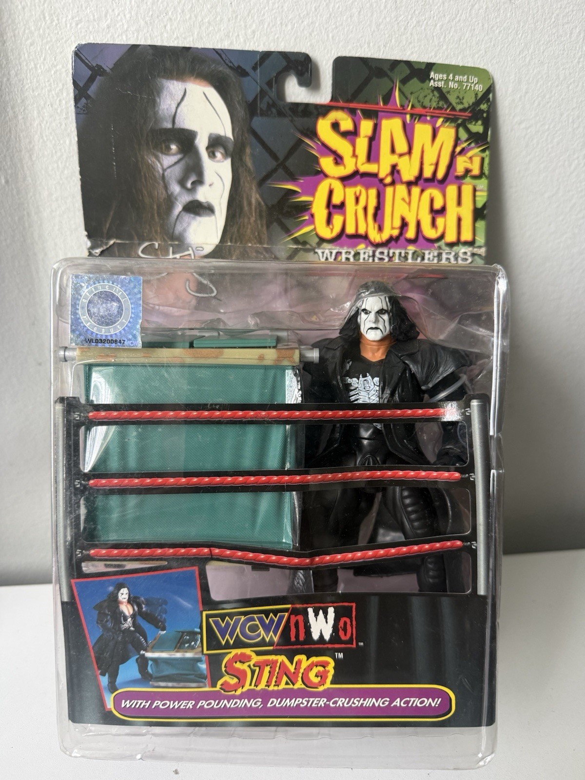 Wrestling Figure STING WCW/NWO Slam N Crunch Wrestlers MOC Toy Biz 1999 NEW