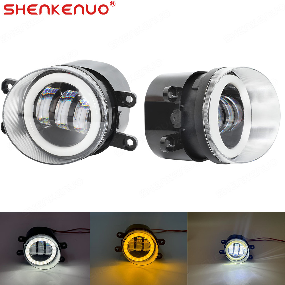 Pair Fog Lights Driving Lamp LED Right & Left Side Car Accessories Replacement