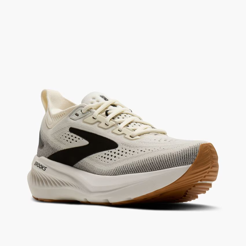 Brooks Women's Glycerin 23 White/Black/Biscuit Medium/B