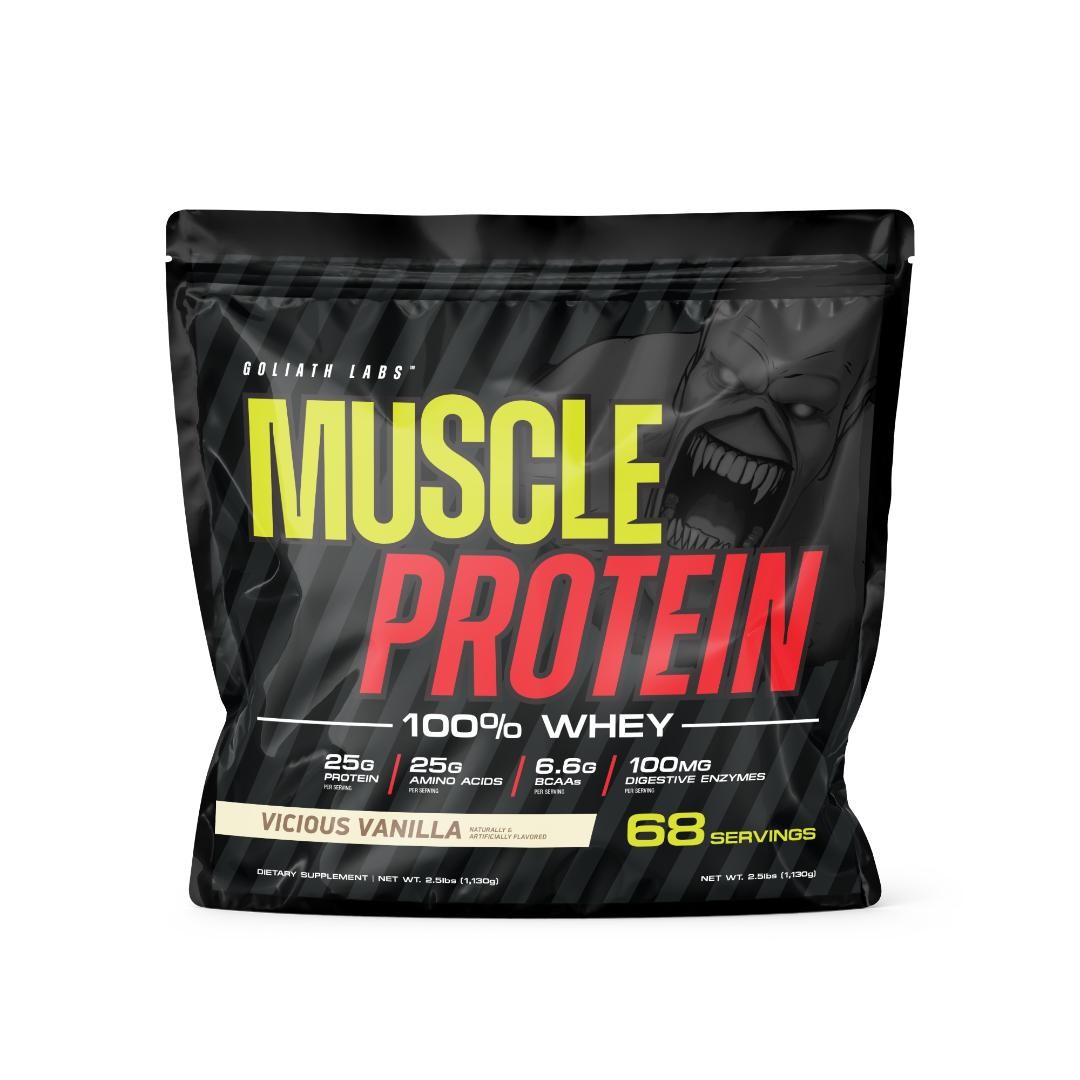 Goliathlabs Muscle Whey Protein Powder 15LB 204 Servings