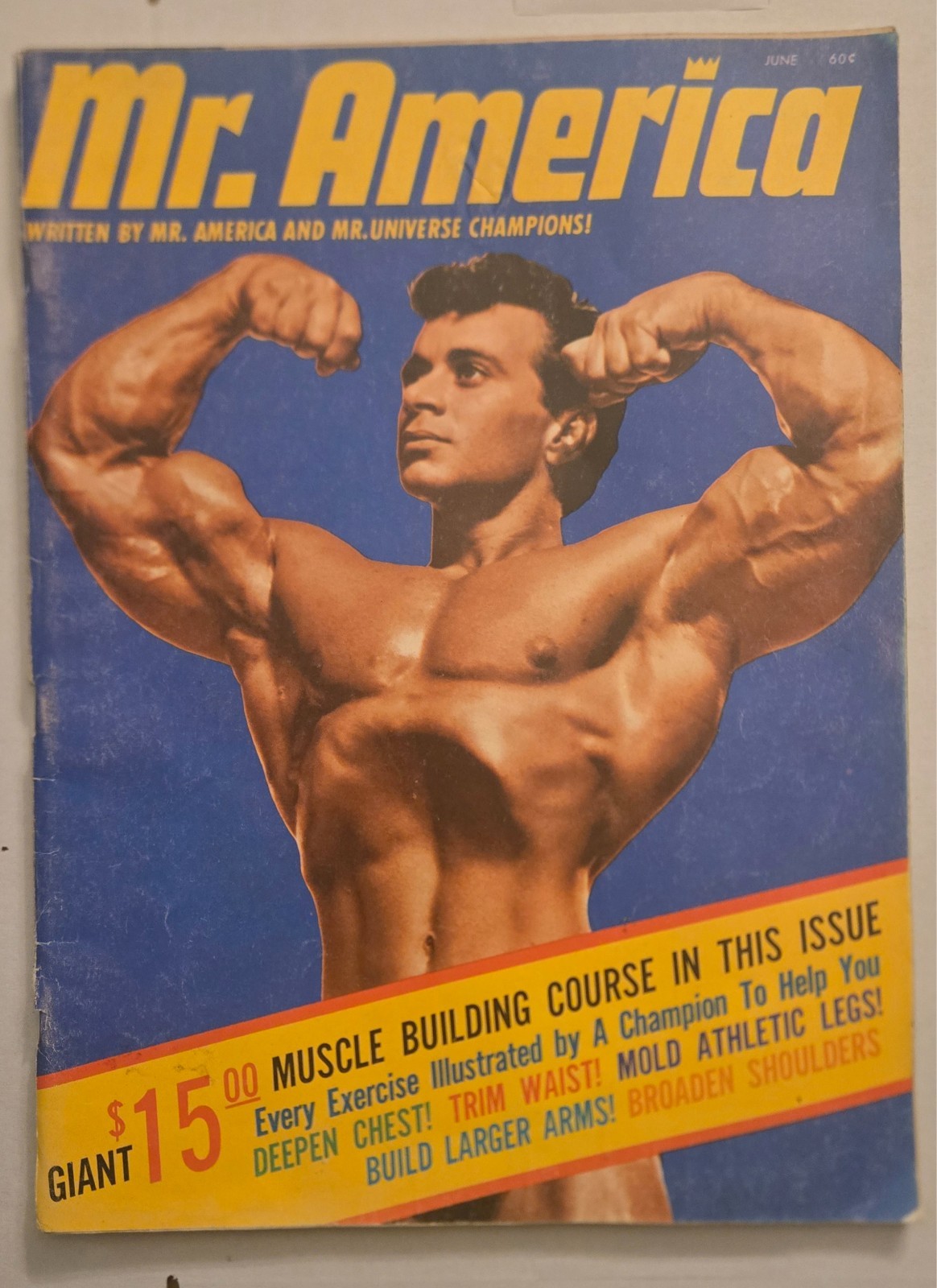 Vintage Mr. America Bodybuilding Magazine June 1965 Freddy Ortiz Joe Weider
