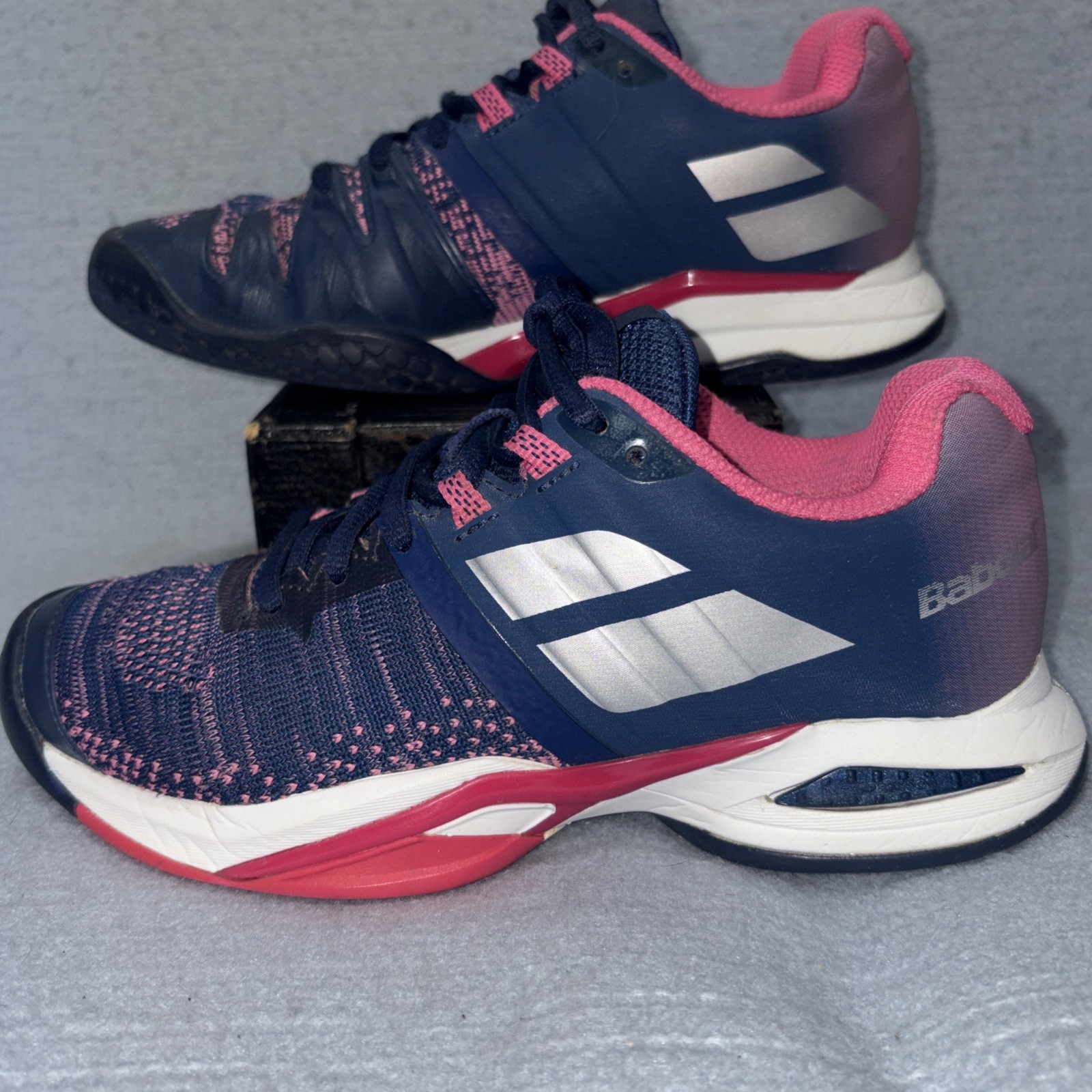 Babolat Women\'s Propulse Blast AC Size 6 Pink/Blue Tennis Shoes Michelin Babolat Women\'s Propulse Blast AC Size 6 Pink/Blue Tennis Shoes Michelin