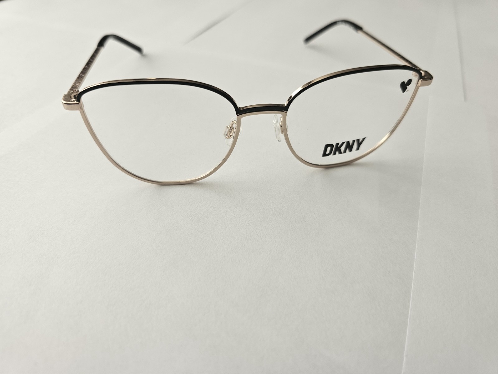 DKNY Women's Cat-Eye Eyeglasses Frames 53mm Taupe Gold DK1027-272