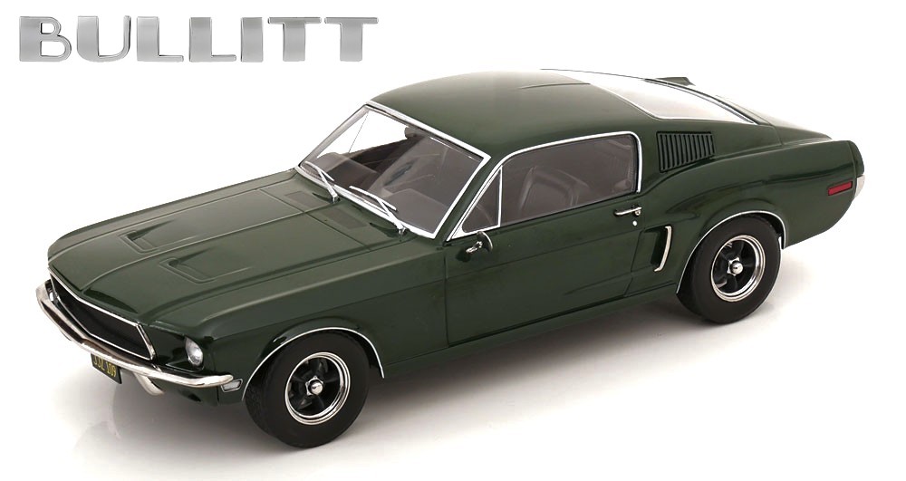 KK Scale 1:18 1968 FORD MUSTANG GT FASTBACK - Dark Green \