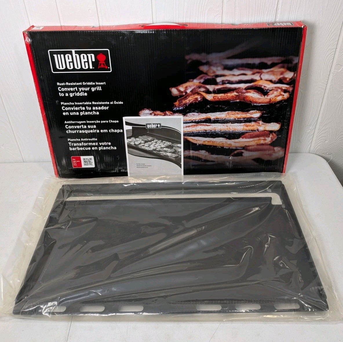 READ GENUINE Weber 6789 Black Carbon Steel Full Size Griddle, Genesis 400 Series READ GENUINE Weber 6789 Black Carbon Steel Full Size Griddle, Genesis 400 Series