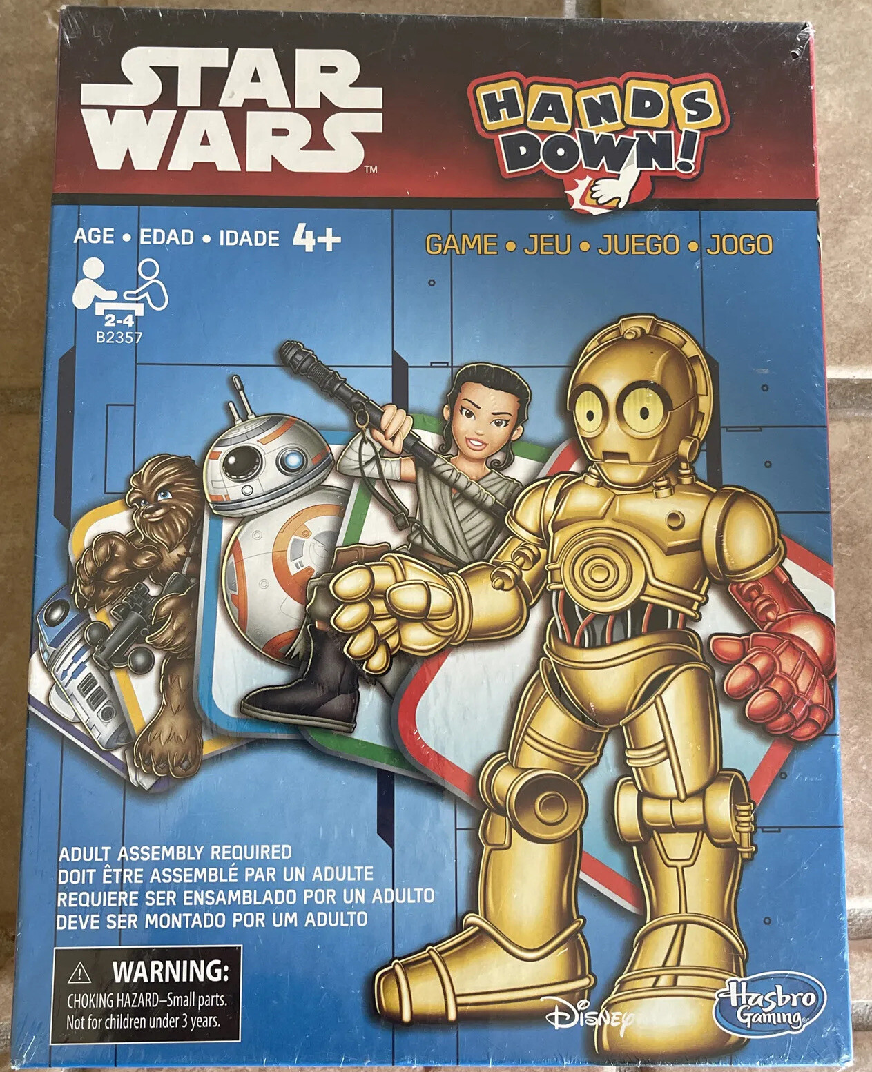 Star Wars Hands Down Card Game New SEALED Spin, Race To Slam, Win Hasbro New