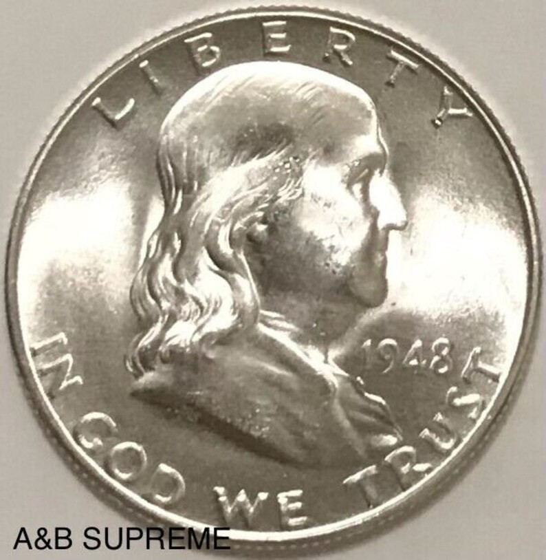 1948 D Franklin Half Dollar \