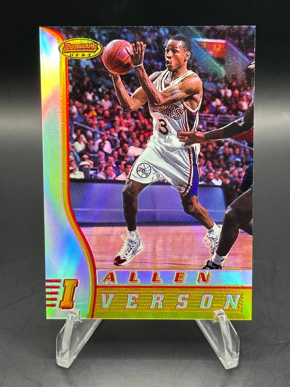 1996-97 Bowman's Best Allen Iverson RC Refractors #R1 Philadelphia 76ers 1996-97 Bowman's Best Allen Iverson RC Refractors #R1 Philadelphia 76ers