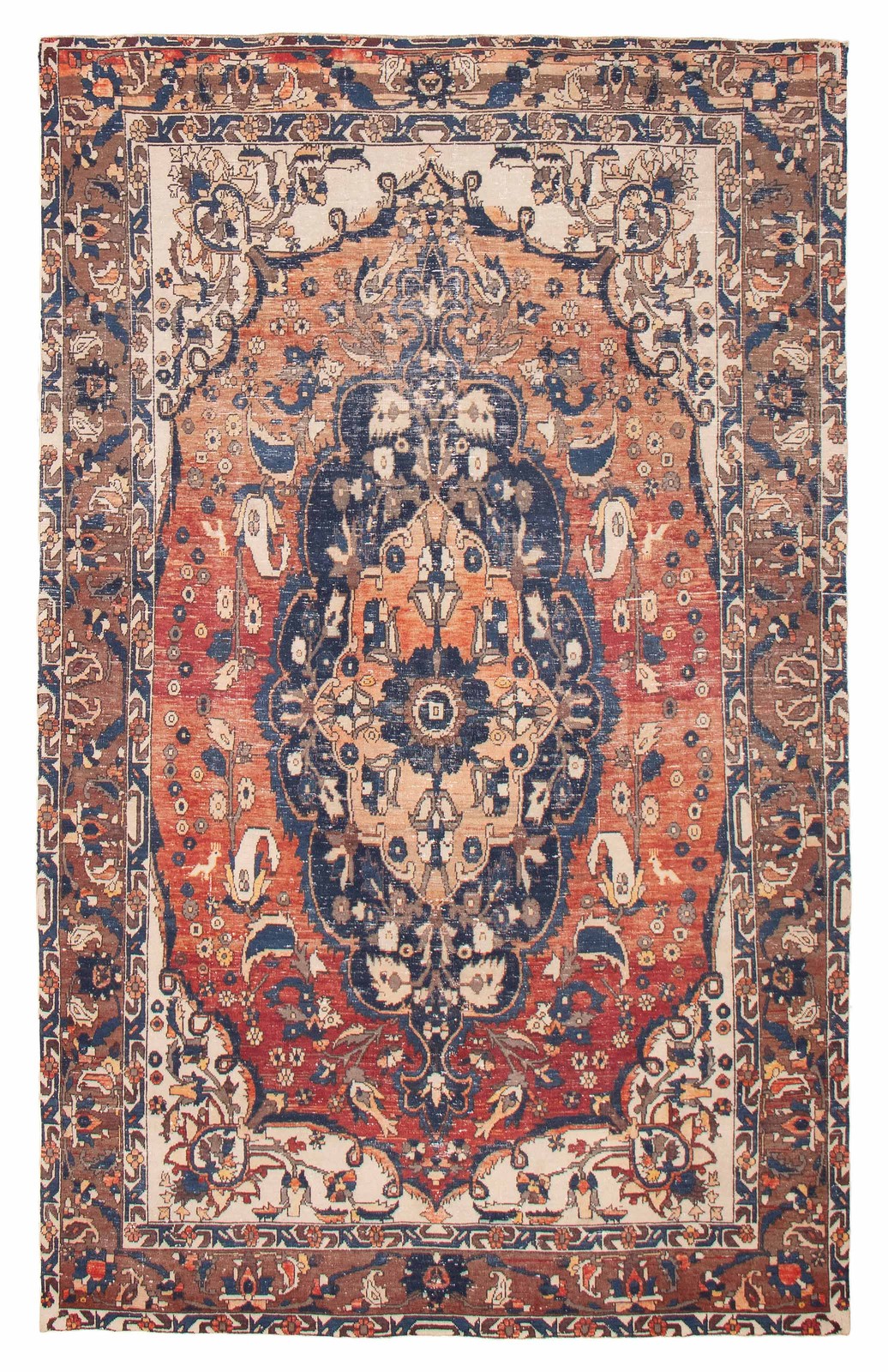 Traditional Vintage Hand-Knotted Area Rug 6\'6\