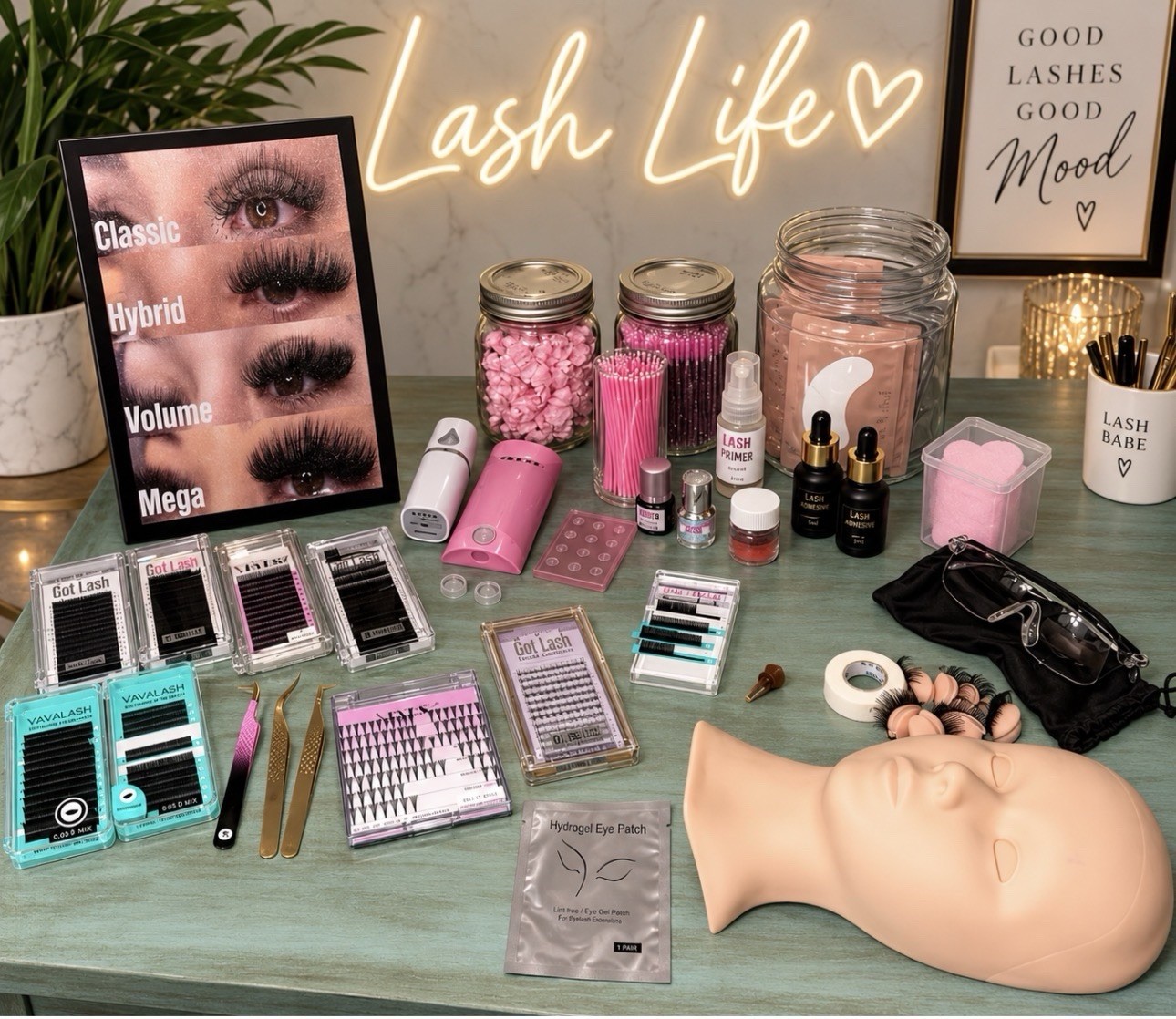 ✨ COMPLETE LASH EXTENSION SUPPLY & TRAINING BUNDLE – $400+ VALUE ✨