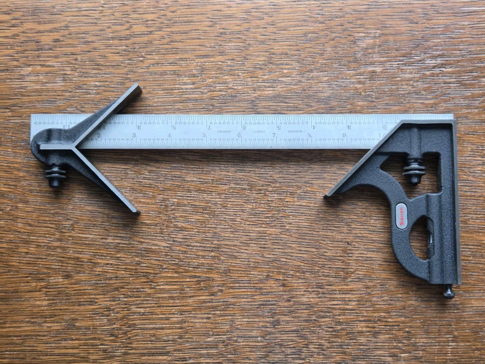 Starrett 11H-12-4R Combination Square w/ C111224 Center Head New Open Box