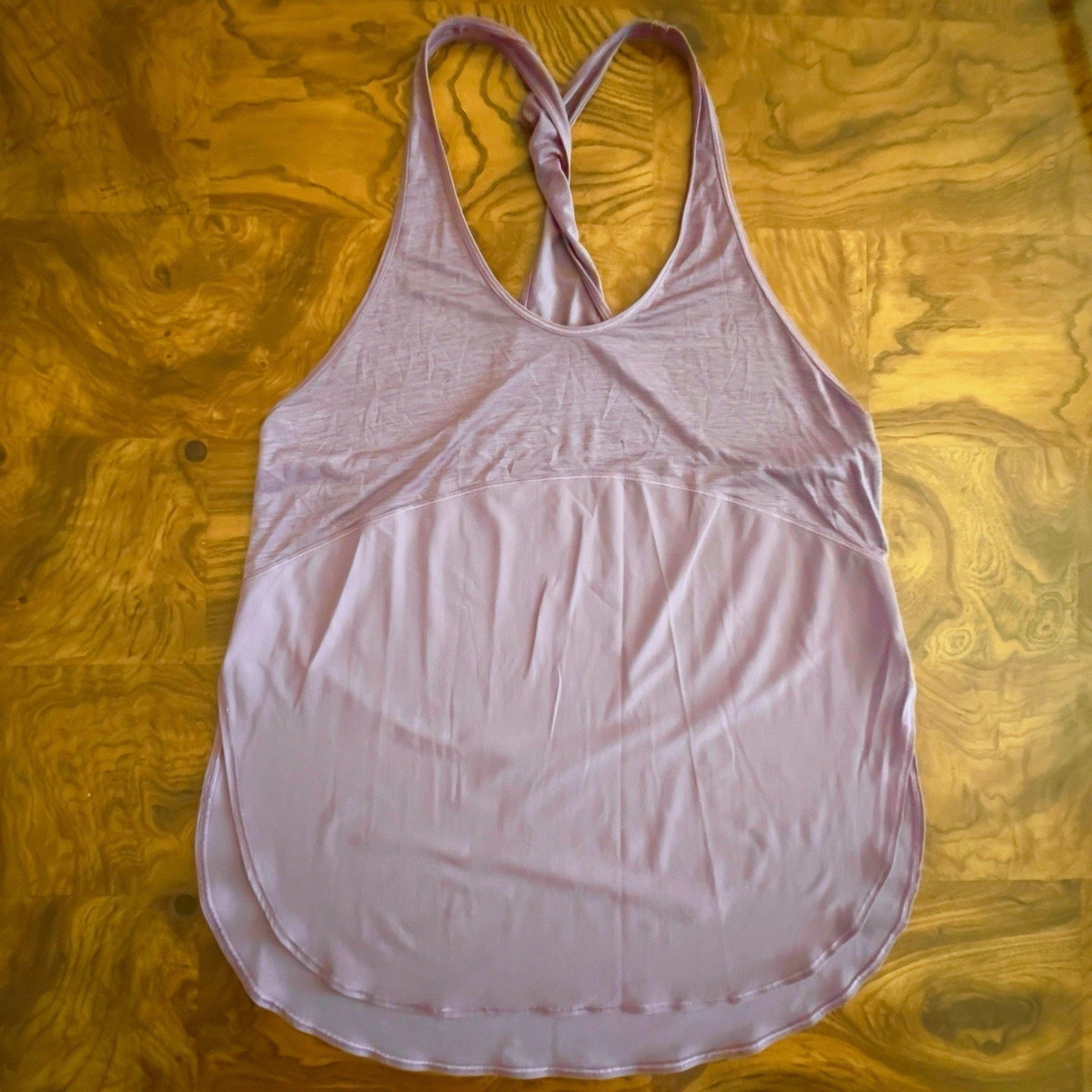 Lululemon All Tied Up Tank Top Womens Purple Lavender Excellent Twisted Back