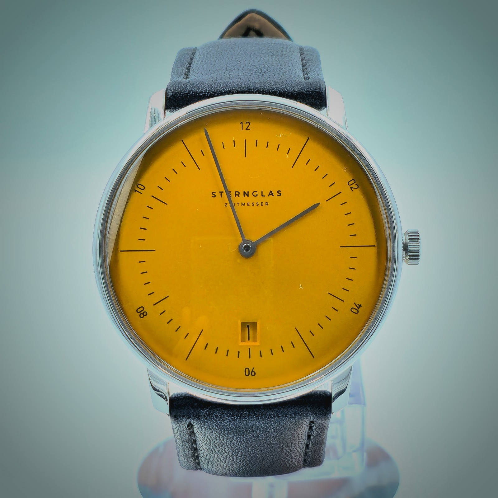 STERNGLAS Naos Edition Yellow S01-NAY23-MO01 Ronda 714 38mm Box Papers #602