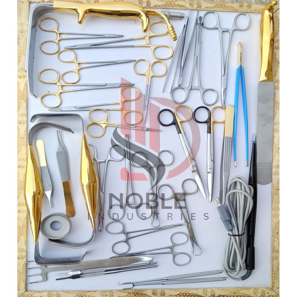 Tebbetts Breast Surgery Instruments Set of 38 PCs Breast Augmentation Set