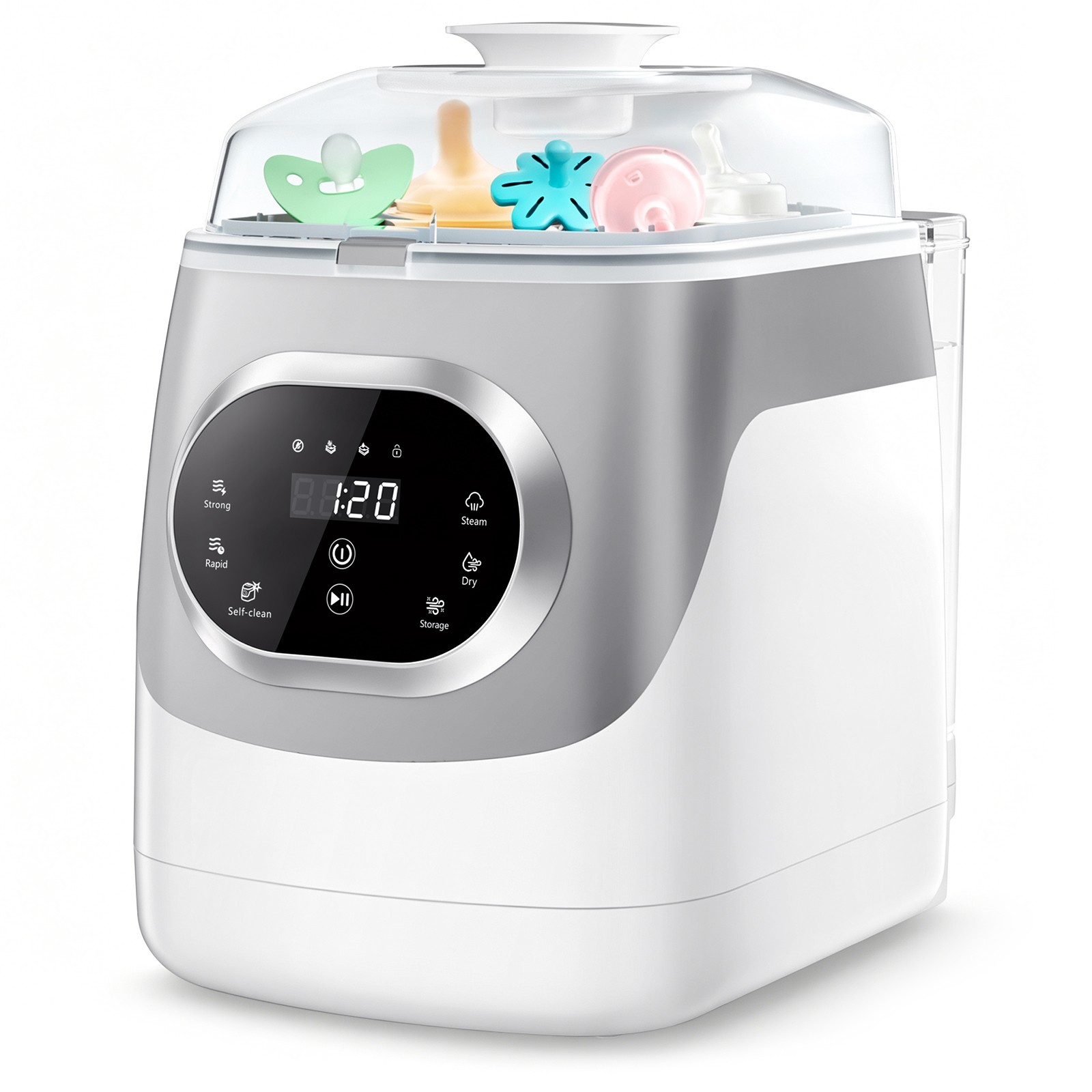 Used Multi-Function Electric Baby Bottle Washer Steam Sterilizer Dryer