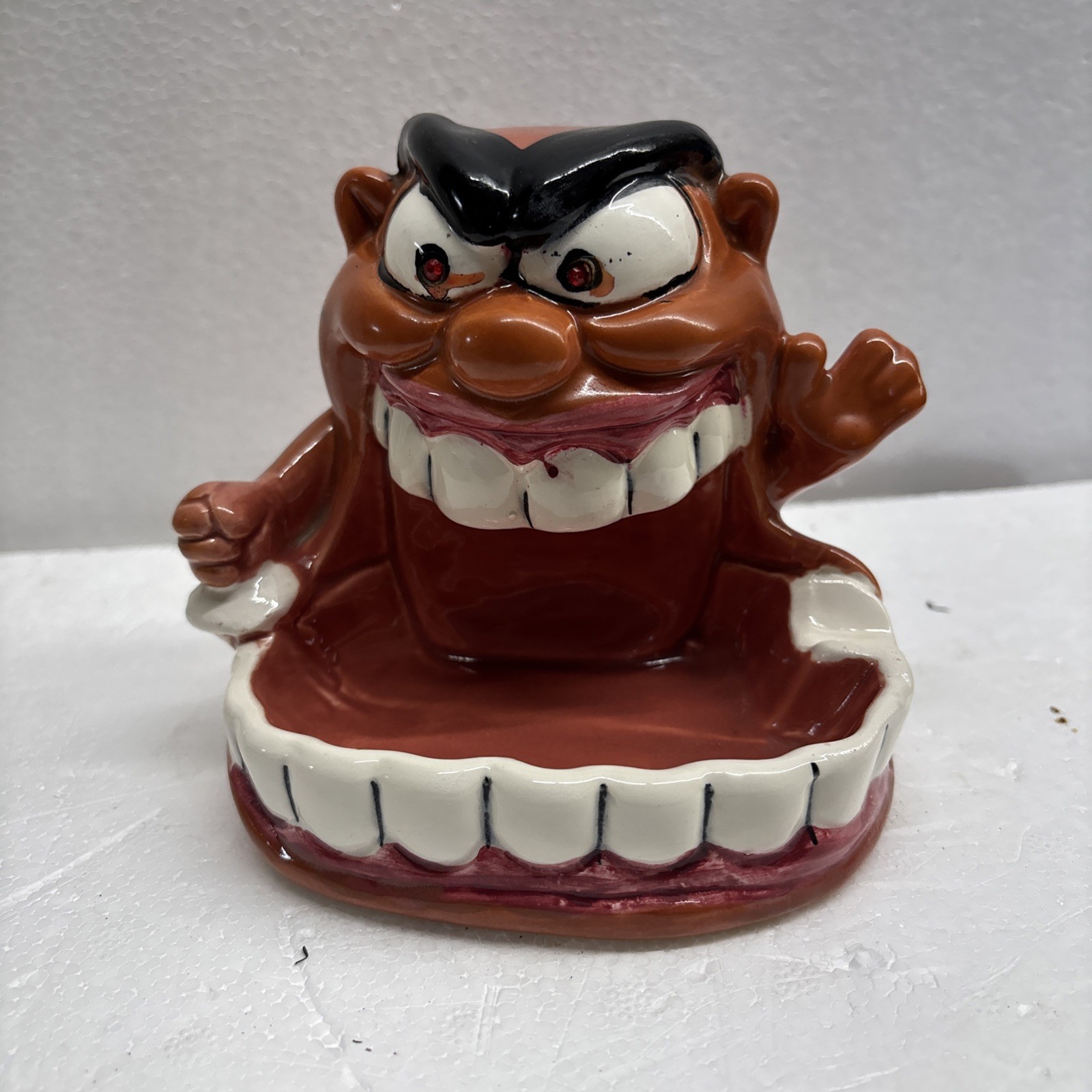 Kreiss Vintage Collectable Psycho Ceramics Ashtray Trinket Dish 1960-70s Whacky