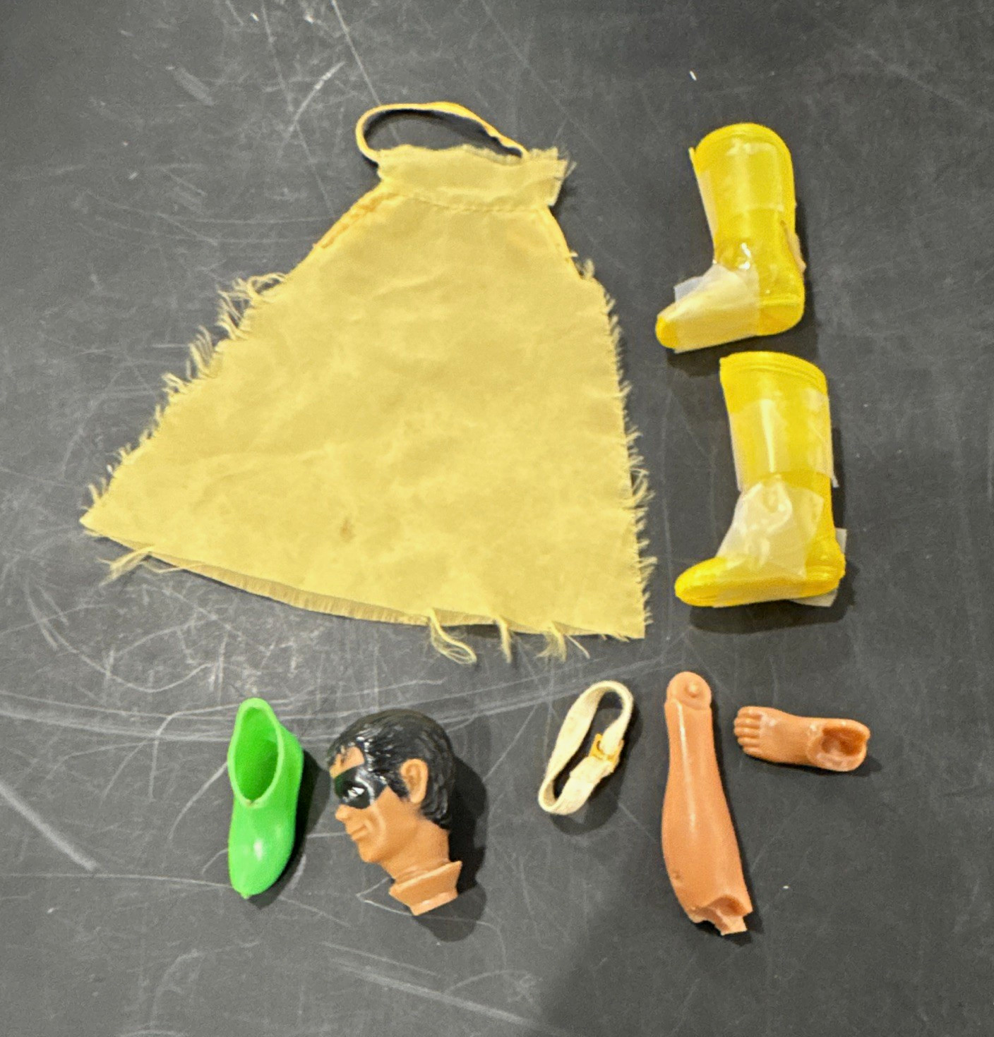 Vintage Mego 70s WGSH Parts Accessories Lot Robin Shazam Body Parts Clothing Vintage Mego 70s WGSH Parts Accessories Lot Robin Shazam Body Parts Clothing