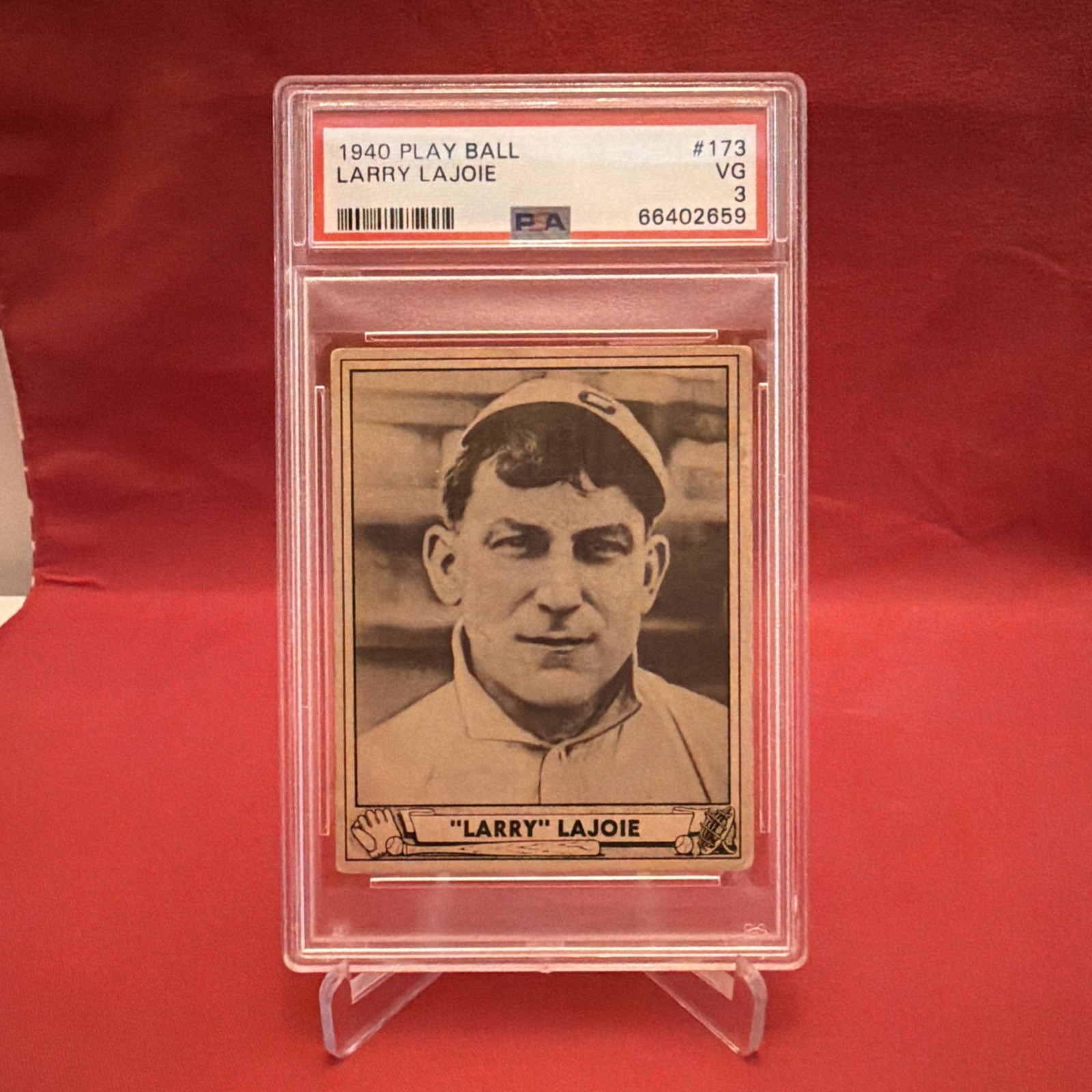 1940 Play Ball Baseball Nap Napoleon “Larry” Lajoie HOF #173 PSA 3 1940 Play Ball Baseball Nap Napoleon “Larry” Lajoie HOF #173 PSA 3