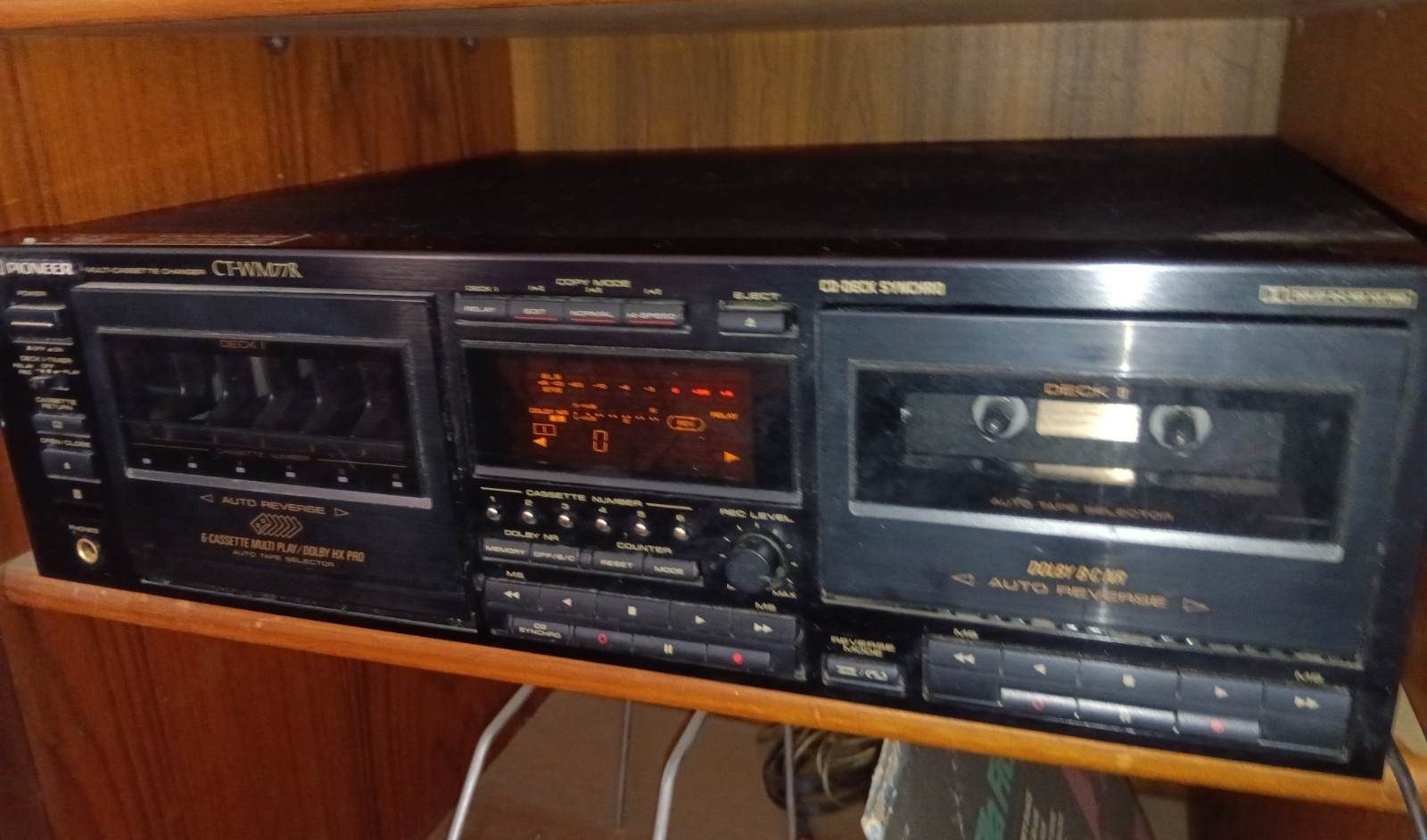 Pioneer CT-WM77R 6+1 Multi Cassette Changer  Tested Works  see description 