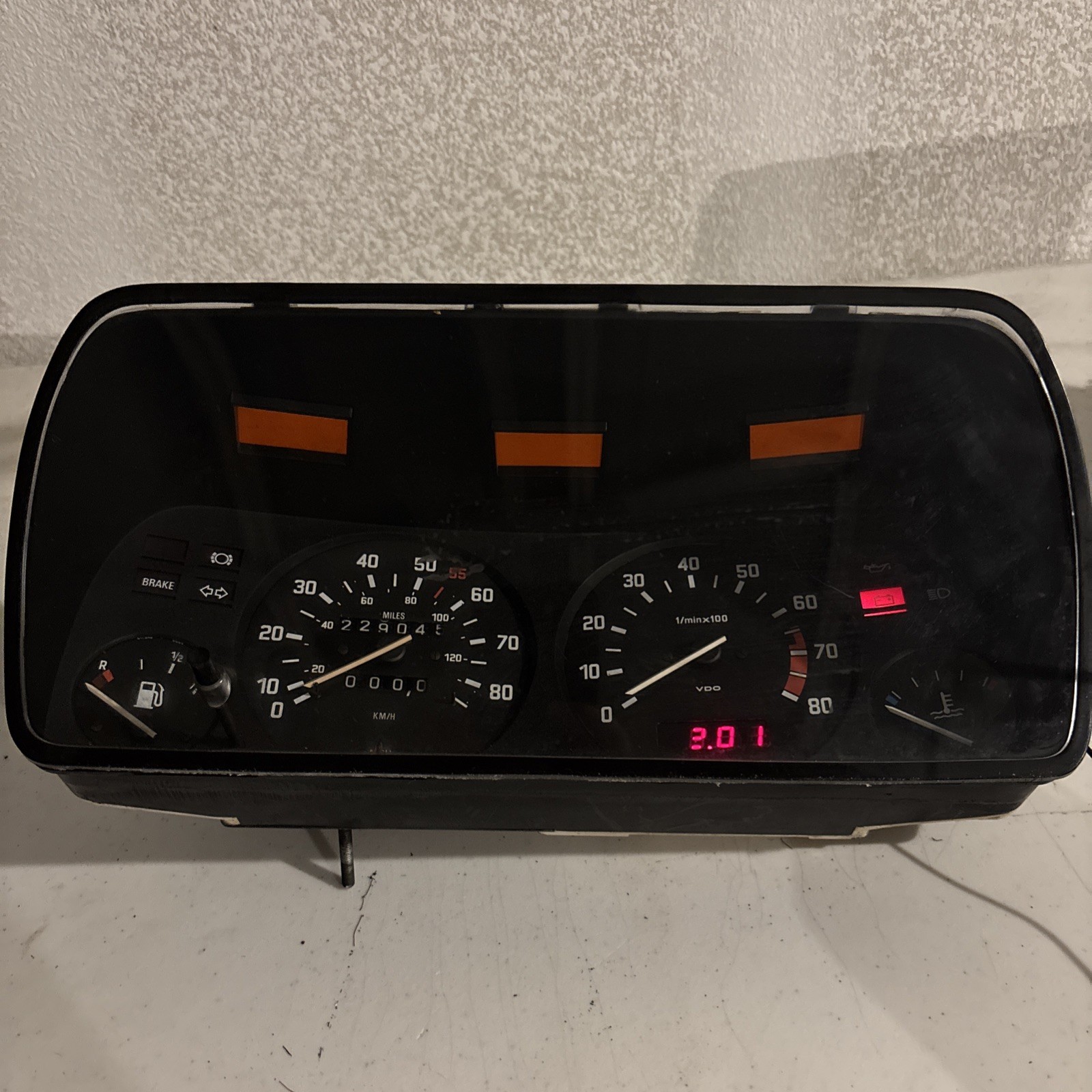 BMW E21 320I Instrument Cluster Speedometer Unit MPH OEM #83210