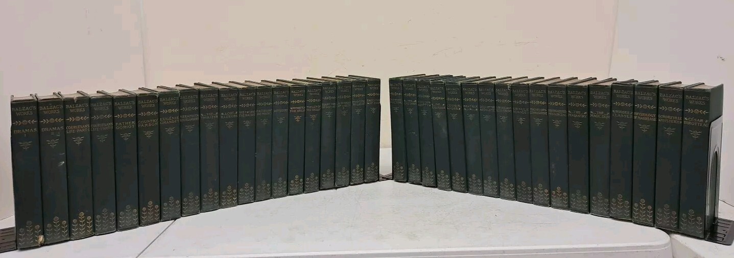 RARE 1901 Antiquarian Limited Edition-The Works Of Honore De Balzac Fred Defau