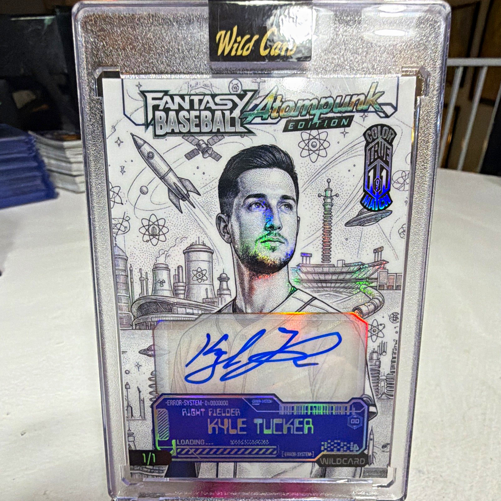 Wild Card Atompunk Kyle Tucker Auto Color True Match 1/1 FAPTC08-KTA