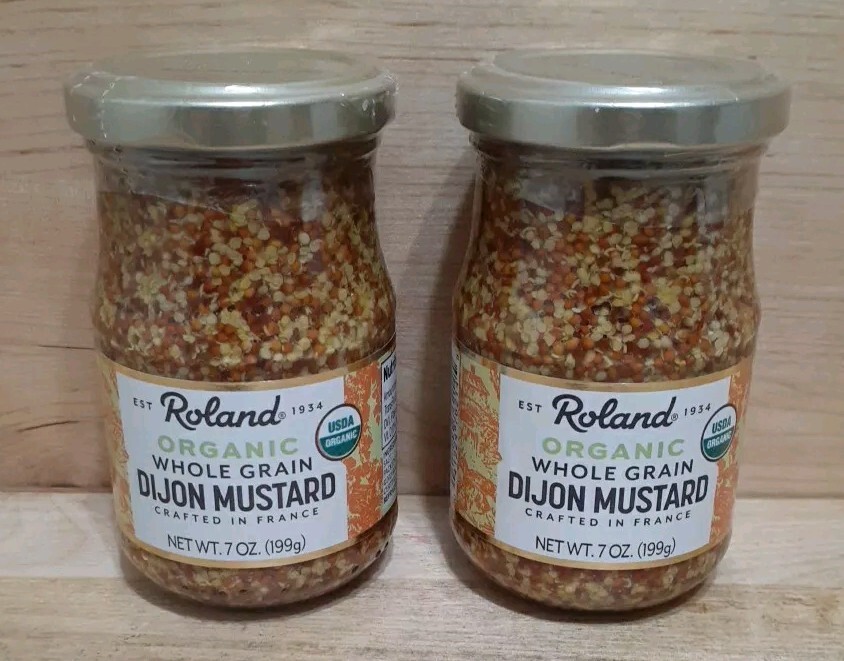 2CT: ROLAND ORGANIC WHOLE GRAIN DIJON MUSTARD 7oz Crafted in FRANCE o trans fat 2CT: ROLAND ORGANIC WHOLE GRAIN DIJON MUSTARD 7oz Crafted in FRANCE o trans fat