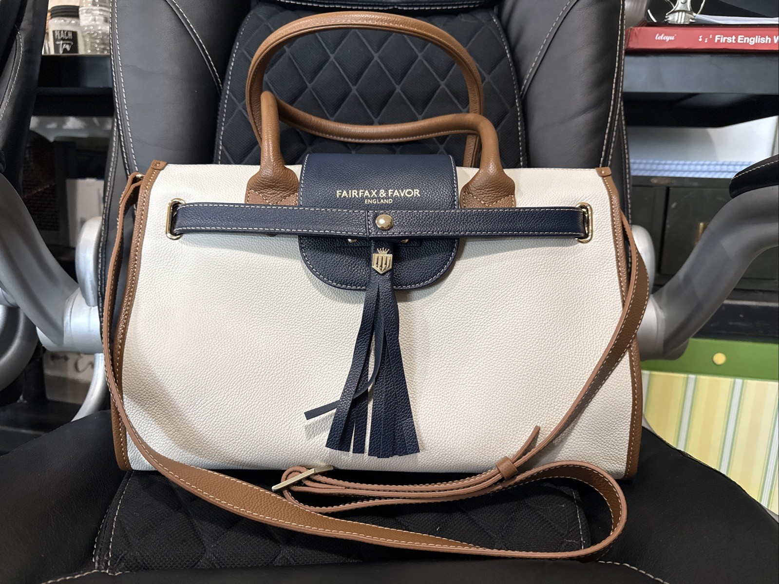 Fairfax And Favor Windsor Handbag Tri-color Leather