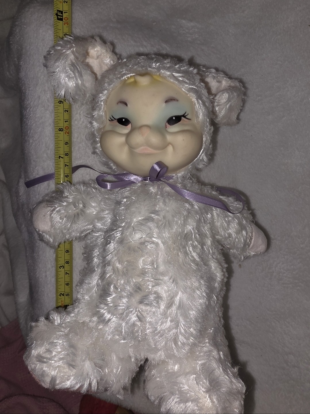 Vtg 1950s Rushton Star Creations Molly Cotton Tail Bunny Plush Rubber Face