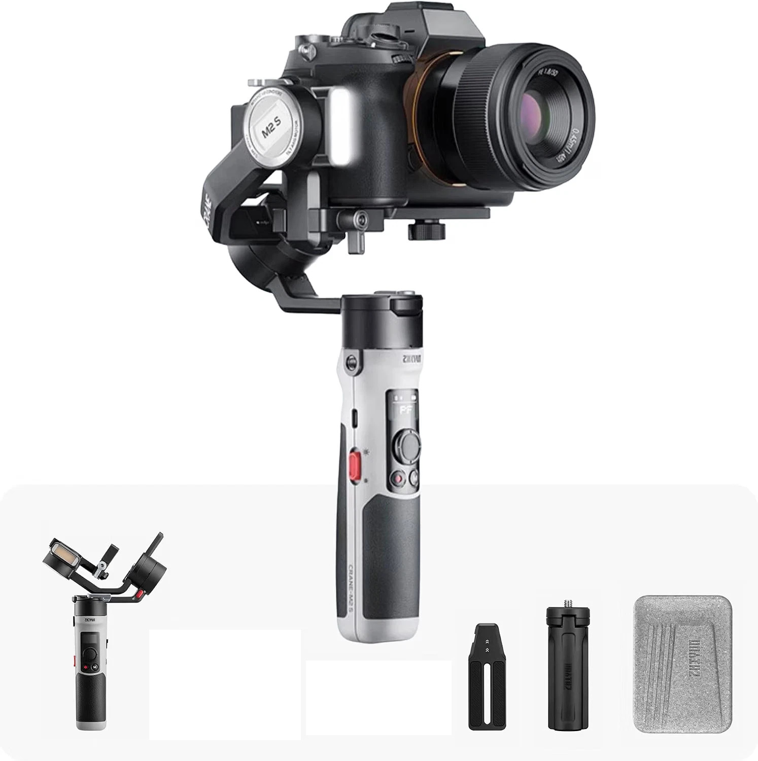 Zhiyun Crane M2 S 3-Axis Gimbal Stabilizer For Mirrorless Cameras iPhone Andriod