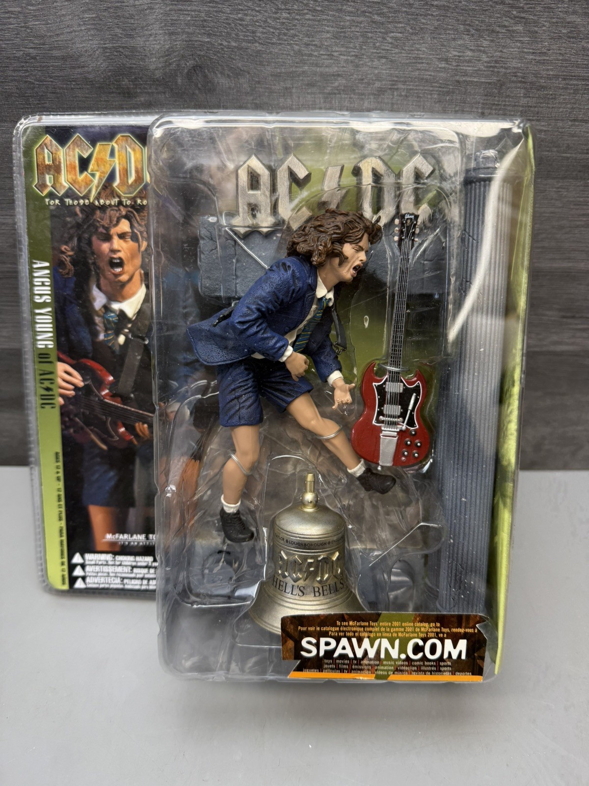 Vintage McFarlane Toys 2001 AC/DC Angus Young Figure New and Sealed 