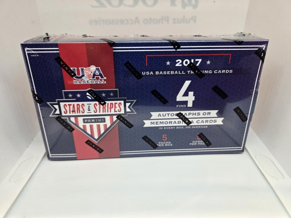 2017 Panini USA Baseball Stars and Stripes Factory Sealed Longevity Box 4 Hits