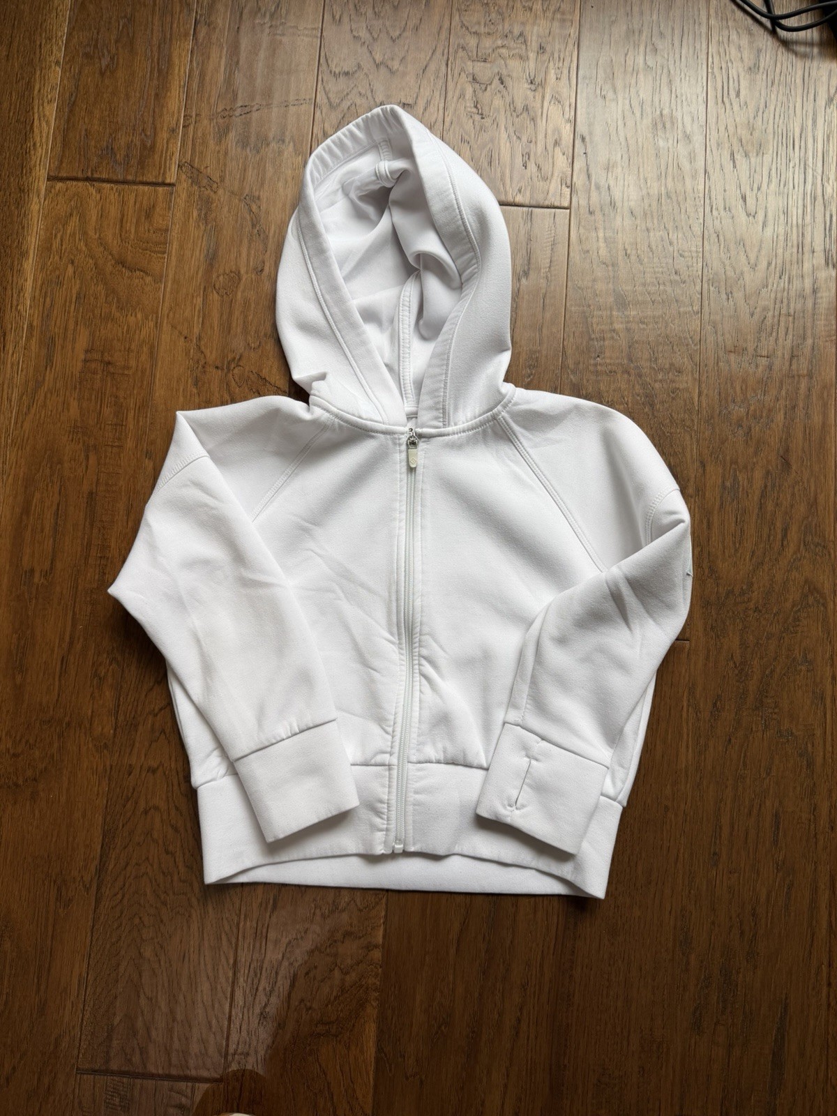 Abercrombie Kids YPB Off White Full Zip Cropped Hoodie Girls Size 9/10